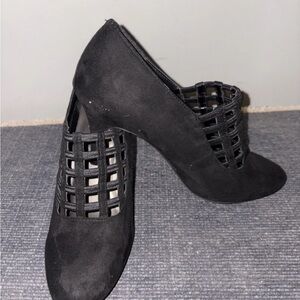 Impo Black Caged Women's Heels excellent cond!Fast ship! #Baddie#whimsygoth#grab